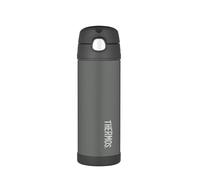 Thermos Bambini con Cannuccia Nero 470 ml - Borraccia