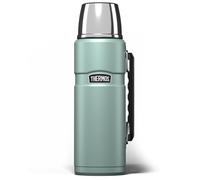 Thermos - Borraccia da viaggio in acciaio inox King Duck Egg (1,2 l), thermos per tè e caffè isolato a prova di perdite per bevande calde e fredde, tazza integrata, tappo Twist-Pour, senza BPA