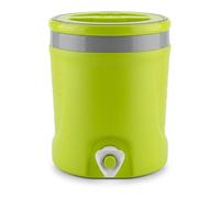 Thermos Borraccia Termica 3 Litri con Rubinetto Maniglia Contenitore Frigo Acqua in Plastica Bocca Larga Tappo e Contenitore Porta Oggetti - 6 Colori Disponibili (LEMON)