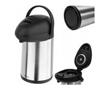 Thermos Con Pompa 3L Caraffa a Pompa Acciaio Inox Caraffa Termica Caffè Tè