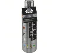 Thermos e borracce sottovuoto Mantieni le tue bevande alla temperatura perfetta con questa bottiglia in metallo Star Wars 64 Bits Characters da 500 ml, progettata per mantenere i liquidi freddi fino a