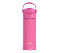 THERMOS Funtainer - Borraccia termica in acciaio inox con beccuccio largo, 470 ml, colore: rosa fluo