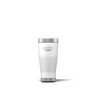 Thermos - Icon Ice White Travel Tumbler (470 ml), tazza da caffè isolata riutilizzabile in acciaio inox per bevande calde o fredde, borraccia sottovuoto con coperchio a prova di perdite, 7 ore calde