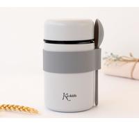 Thermos Pappa Neonato Inox 500 ml con Cucchiaio Grigio Kiokids