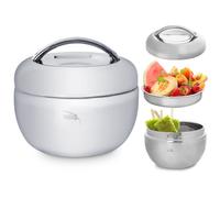 Thermos Portavivande Contenitore Termico Pranzo Cibo Acciaio 3 Livelli 2L Orion