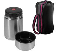 Thermos Portavivande termico con custodia ILSA inox 18/10 bevande picnic