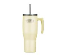 Thermos REFRESHING SERIES - Bicchiere isolante da 1,1 l, con cannuccia e manico per viaggi, lavoro o casa, in acciaio inox a doppia parete insapore