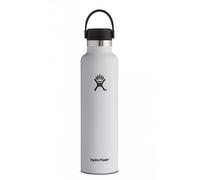 Borraccia Hydro Flask 24 oz (0,6 L) Standard Mouth con tappo standard Flex Cap bianco