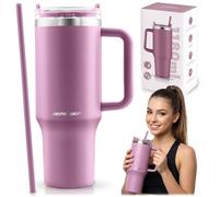 Thermosbecher mit Strohhalm 1180 ml Berdsen rosa