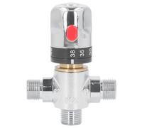 Thermostaic Mixing Valve with 1/2 NPT Thread, Shower Mixing Valve with NPT Connector no need Adaptors, Temperature Control Valve, Fahrenheit Scale Mark