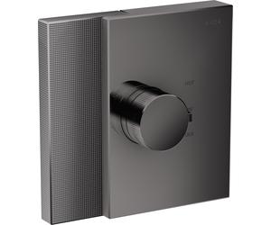 Thermostat de bord AXOR Highflow dissimulé, taille diamant, de la taille d'une main, 46741330, 46741330, Colorazione: Cromo nero lucido