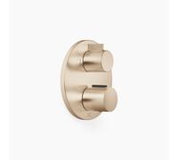 Thermostat encastré Dornbracht avec réglage de débit à deux voies, plaques de recouvrement 150mm, 36426970-46, 36426970-46, Colorazione: Champagne spazzolato