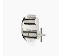 Thermostat encastré TARA de Dornbracht avec régulation de débit à deux voies, 36426892-08, 36426892-08, Colorazione: platino
