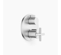 Thermostat encastré TARA de Dornbracht avec régulation de débit à deux voies, 36426892-93, 36426892-93, Colorazione: Cromo spazzolato