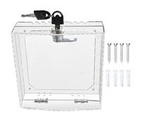 Thermostat Lock Box, Small Wall Mounted Thermostat Cover, 6.3x5.91x2.36 Inches Adjustable Compact Sturdy Convenient Portable Secure Locking Box for Various Temperature Models