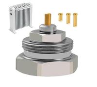Thermostatic Radiator Valve Adapter - Univeršål Threaded Brass Fitting For Home Heating Upgrades | Easy Installation, Compatible With Most Radiåtor Vâlvés, Enhances Efficienčy & Prevents Leakage