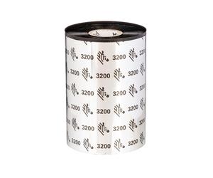 Thermotransferbänder, Zebra, 3200, Wachs/Harz, 83mm, 300m, Außen, Schwarz