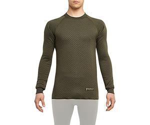Thermowave 3 in 1 Lana Merino Strato di Base da Uomo, Camicie Termiche da Uomo, Biancheria Intima da Uomo, 330 g/m², Verde Foresta, M