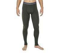 Thermowave Merino Arctic - Pantaloni Lunghi da Uomo, Strato Base, 265 g/m², Verde Foresta, L