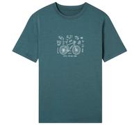 Thermowave - Merino Life Short Sleeve Shirt Print - Maglia merino S blu/turchese