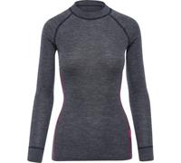 Thermowave Warm Active Maglia Termica Donna Manica Lunga in Lana Merino Girocollo - Intimo Termico Donna Invernale Traspirante 160 gsm Asciugatura Rapida, M