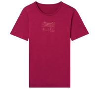 Thermowave - Women's Merino Life Short Sleeve Shirt Print - Maglia merino L fuchsia/rosso