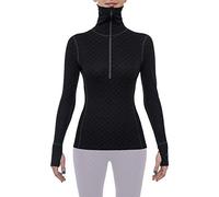 Thermowave Xtreme Maglia Termica Donna Manica Lunga in Lana Merino Dolcevita ½ Zip - Intimo Termico Donna Invernale Traspirante 220 gsm Ultra Morbido, XL