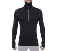 Thermowave Xtreme Maglia Termica Uomo Manica Lunga in Lana Merino Dolcevita ½ Zip - Intimo Termico Uomo Invernale Traspirante 220 gsm Ultra Morbido, M