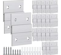 Therwen Kit di 40 ganci per quadri, resistenti, staffe di montaggio a parete per specchi, clip a Z, accessori per appendere specchi, supporti in alluminio (5,1 cm)