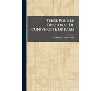 These Pour Le Doctorat De l'UNIVERSITE De Paris