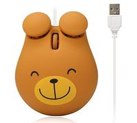 Theshy cute Animal Wired Gaming Mouse ottico 1200 dpi USB Wired Gaming gioco mouse per il computer portatile del computer kaki Kimly Cage
