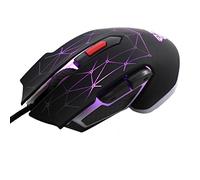 Theshy Fantech Mouse cablato nero 1,8 m 6D Usb Game Macro Rgb Pad Trappola per laptop con supporto per il polso Bungee Repellent Large (nero)