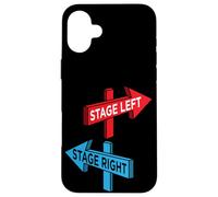 Thespian Recitazione Divertente Citazione Stage Sinistra Palcoscenico Destro Teatro Custodia per iPhone 16 Plus