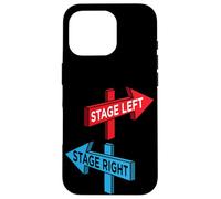 Thespian Recitazione Divertente Citazione Stage Sinistra Palcoscenico Destro Teatro Custodia per iPhone 16 Pro