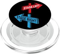 Thespian Recitazione Divertente Citazione Stage Sinistra Palcoscenico Destro Teatro PopSockets PopGrip per MagSafe