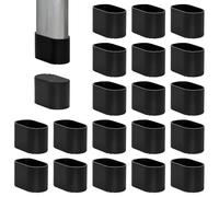 THETAG 20 tappi di protezione per gambe della sedia, ovali, in plastica, 50 x 25 mm, per gambe ovali