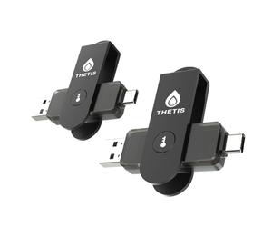 Thetis Pro For Business - Chiave di sicurezza FIDO2 L2 MFA e NFC Passkey Access per ERP scolastico, account online dipendente, compatibile con Coinbase Google Workspace Apple ID Window Salesforce