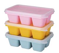 Theuwnee®3 pezzi Mini Vassoio per Cubetti di Ghiaccio, Stampi per Ghiaccio in Silicone, perfetti per bevande, congelatore, cocktail di whisky per alimenti per bambini, certificato LFGB, senza BPA