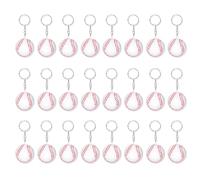 Thewasc 24 Pz Piccolo Pallacanestro Portachiavi Portatile PU Spugna Sport Ciondolo Catena Forniture Artigianali Per Regali E Decorazioni