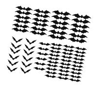 Thewasc Adesivo da parete pipistrello Decorazione di Halloween Adesivo PVC Aggrappa Realistico Pipistrello Volante Decalcomanie Da Parete Per Soggiorno Aula Halloween Decorazione Della Casa