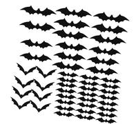 Thewasc Adesivo da parete pipistrello Decorazione di Halloween Adesivo PVC Aggrappa Realistico Pipistrello Volante Decalcomanie Da Parete Per Soggiorno Aula Halloween Decorazione Della Casa
