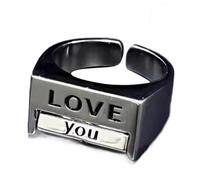 Thewasc Anelli girevoli versatili per il controllo dell'umore, in acciaio inox, per ridurre lo stress e creare gioielli con espressione individuale, Misura unica, come descritto, come descritto