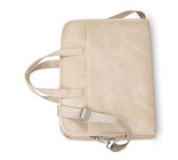 Thewasc Borsa a tracolla per computer da 14 pollici Tessuto resistente all'acqua Tasche multiple Cinghie regolabili Carry On Borsa a tracolla staccabile compatibile, Giallo riso.