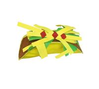 Thewasc Cappello da tacos in peluche, accessorio per costume messicano, accessorio per feste e feste, accessorio divertente per il 5 maggio