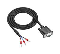 Thewasc Cavo Maschio DB9s A 9 Pin con Trasmissione Segnali A 3 Fili per Dispositivi RS232 Connettore Seriale in PVC
