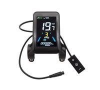 Thewasc Electric Bike LCD Display Scooter Waterproof Intelligent Colorful Control Panel Scooter Part LCD Screen Vehicle Meter Waterproof Connector for Vehicle Display