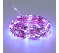 Thewasc Filo di bronzo flessibile luci fata con 8 effetti di luce per feste e decorazioni da giardino albero di Natale LED filo di bronzo radianze