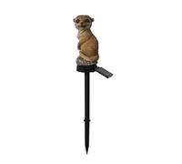 Thewasc Meerkats Luce Solare Esterna Luce Solare Giardino Paesaggio Lampada Per Casa Yard Suricati Ornamento Giardino Figura Resina Ornamenti Ornamenti