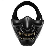 Thewasc Mezza faccia Cosplay Diavolo Halloween Party Festival Prom COS