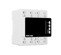 Thewasc Misuratore Potenza Trifase Montato Guida DIN con Protezioni Contro I Guasti Monitoraggio delle Tensioni in Reale Tramite WiFi Smartests Tre Metri con Monitoraggio della Corrente in